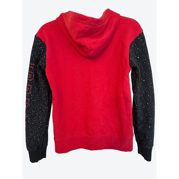 Jordan Air EST 1985 Red and Black Boys Long Sleeve Hoodie Cotton Polyester Blend - Picture 6 of 12